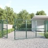 Portal de jardin maille vert 350x175 cm acier galvanisé 