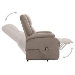 Fauteuil Taupe Tissu 