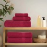 Serviettes de visage 2 pcs bordeaux 30x30cm 360 g/m² 100% coton 