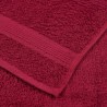 Serviettes de visage 2 pcs bordeaux 30x30cm 360 g/m² 100% coton 
