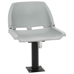 Ensemble de sièges de bateau pliables 2 pcs sans coussin gris 
