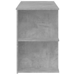 Bureau gris béton 140x50x75 cm bois d'ingénierie 