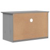 Meuble TV avec 2 tiroirs BODO gris bois de pin massif 