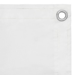 Écran de balcon Blanc 75x400 cm Tissu Oxford 