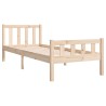 Cadre de lit sans matelas bois massif 