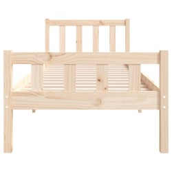 Cadre de lit sans matelas bois massif 