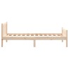 Cadre de lit sans matelas bois massif 