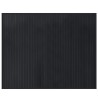 Tapis rectangulaire noir 80x100 cm bambou 