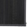 Tapis rectangulaire noir 80x100 cm bambou 