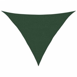 Voile d'ombrage 160 g/m² Vert foncé 2,5x2,5x3,5 m PEHD 