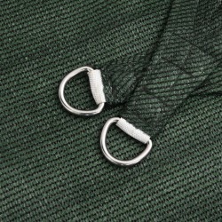 Voile d'ombrage 160 g/m² Vert foncé 2,5x2,5x3,5 m PEHD 