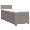 Sommier à lattes de lit avec matelas Taupe 90x190 cm Tissu 
