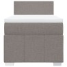 Sommier à lattes de lit avec matelas Taupe 90x190 cm Tissu 