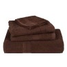 Serviettes de visage 2 pcs marron 30x30 cm 360 g/m² 100% coton 