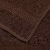 Serviettes de visage 2 pcs marron 30x30 cm 360 g/m² 100% coton 