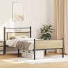 Cadre de lit sans matelas chêne sonoma 107x203 cm 
