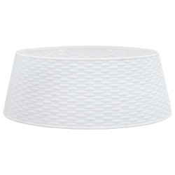Jupe de sapin de Noël blanc Ø65x23 cm plastique 