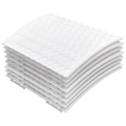 Jupe de sapin de Noël blanc Ø65x23 cm plastique 