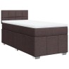 Sommier à lattes de lit avec matelas Marron foncé 90x190 cm 
