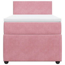 Sommier à lattes de lit et matelas Rose 80x200 cm Velours 