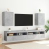Meubles TV muraux 2 pcs gris béton 40,5x30x60cm bois ingénierie 