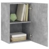 Meubles TV muraux 2 pcs gris béton 40,5x30x60cm bois ingénierie 