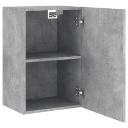 Meubles TV muraux 2 pcs gris béton 40,5x30x60cm bois ingénierie 