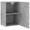 Meubles TV muraux 2 pcs gris béton 40,5x30x60cm bois ingénierie 