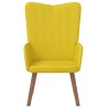Chaise de relaxation Jaune moutarde Velours 
