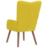Chaise de relaxation Jaune moutarde Velours 