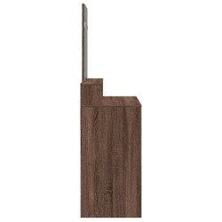 Coiffeuse avec miroir chêne marron 80x41x144,5 cm 