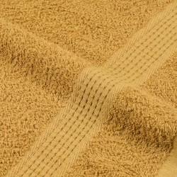 Serviettes de visage 2 pcs doré 30x30 cm 360 g/m² 100% coton 