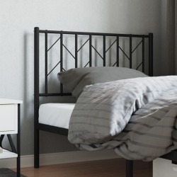 Tête de lit métal noir 90 cm 