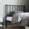 Tête de lit métal noir 90 cm 