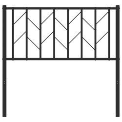 Tête de lit métal noir 90 cm 