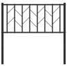 Tête de lit métal noir 90 cm 