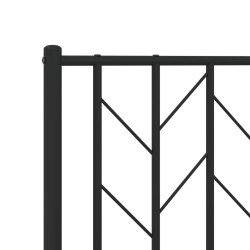 Tête de lit métal noir 90 cm 