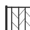 Tête de lit métal noir 90 cm 
