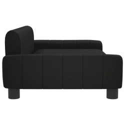 Canapé pour enfants noir 90x53x30 cm similicuir 