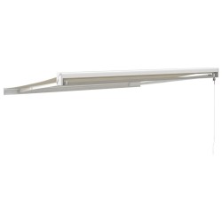 Auvent rétractable crème 3x2,5 m tissu et aluminium 