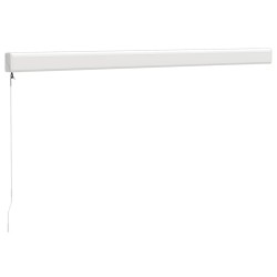 Auvent rétractable crème 3x2,5 m tissu et aluminium 