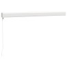 Auvent rétractable crème 3x2,5 m tissu et aluminium 