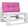 Coussin de palette rose 70x40x12 cm tissu 