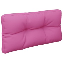 Coussin de palette rose 70x40x12 cm tissu 