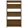 Jardinière murale 3 niveaux 60x18,5x110 cm brun miel pin massif 