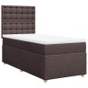 Sommier à lattes de lit avec matelas Marron foncé 90x200 cm 