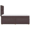 Sommier à lattes de lit avec matelas Marron foncé 90x200 cm 