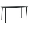 Ensemble à manger jardin coussins 5 pcs gris poly rotin verre 