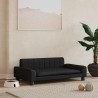 Lit pour chien noir 90x53x30 cm similicuir 