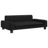 Lit pour chien noir 90x53x30 cm similicuir 